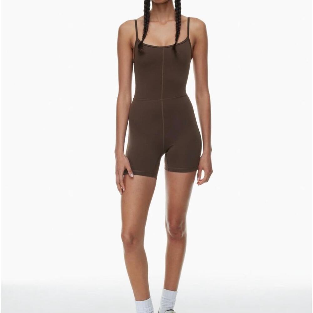 Aritzia Divinity Bodysuit Size 5 Black Sculpt Stretch One Piece Minimalist